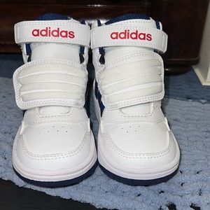 Adidas high top toddler sneakers
